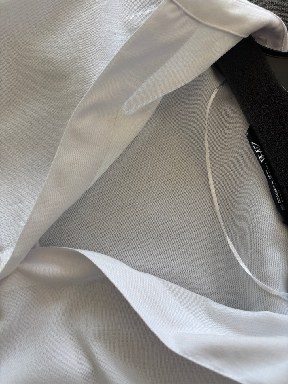 Zara Women’s Poplin White Button-Down Shirt Size Medium - Picture 8 of 9